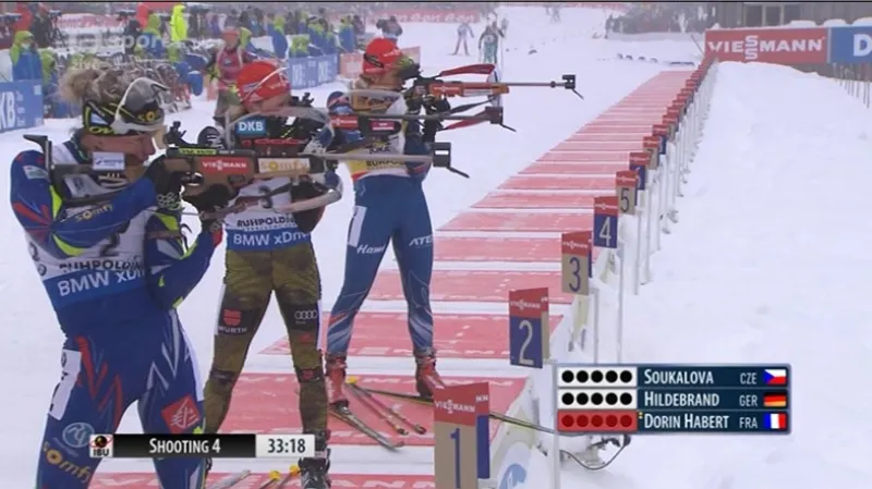 Rozhodující poslední položka v závodu SP žen s hromadným startem v Ruhpoldingu