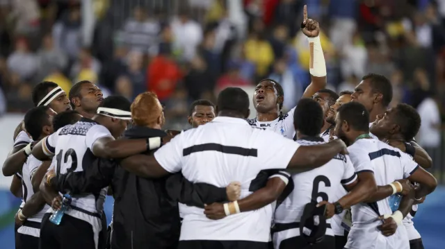 Záznam finále ragbistů Fidži - Velká Británie