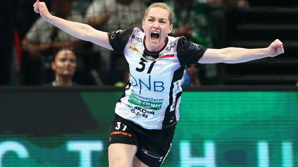 Jana Knedlíková v dresu Kristiansandu