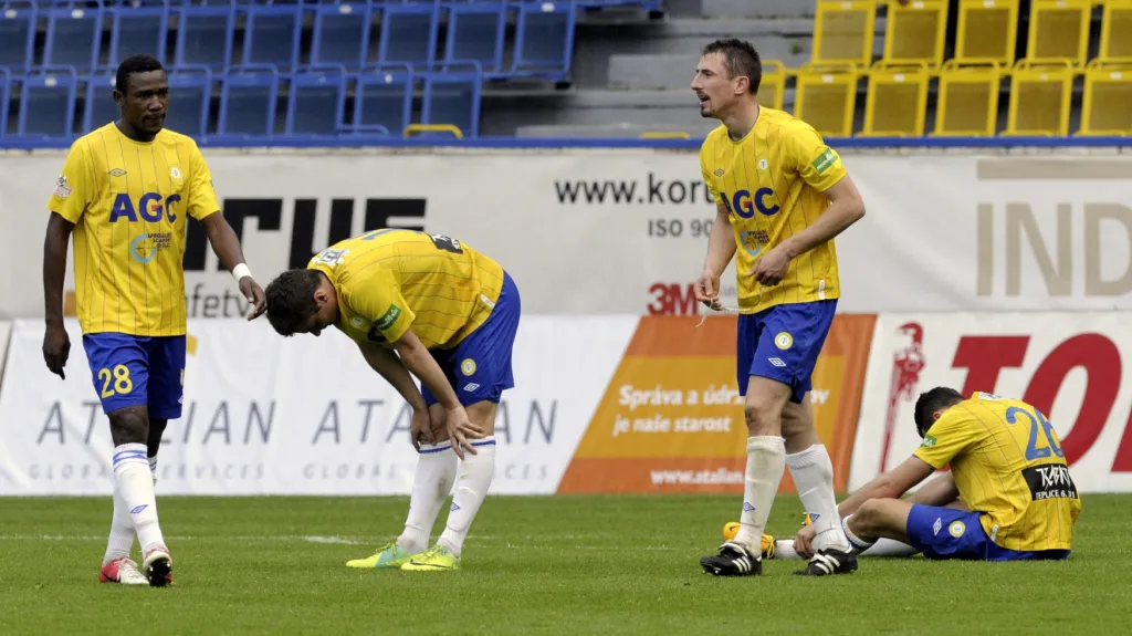 Smutek hráčů Teplic