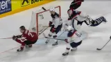 Gól v utkání Lotyšsko - USA: Cibulskis - 3:1 (32. min.)
