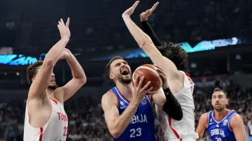 Závěr utkání Turecko – Srbsko