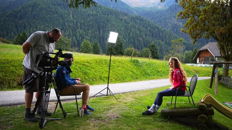 Markéta Davidová během rozhovoru pro ČT sport