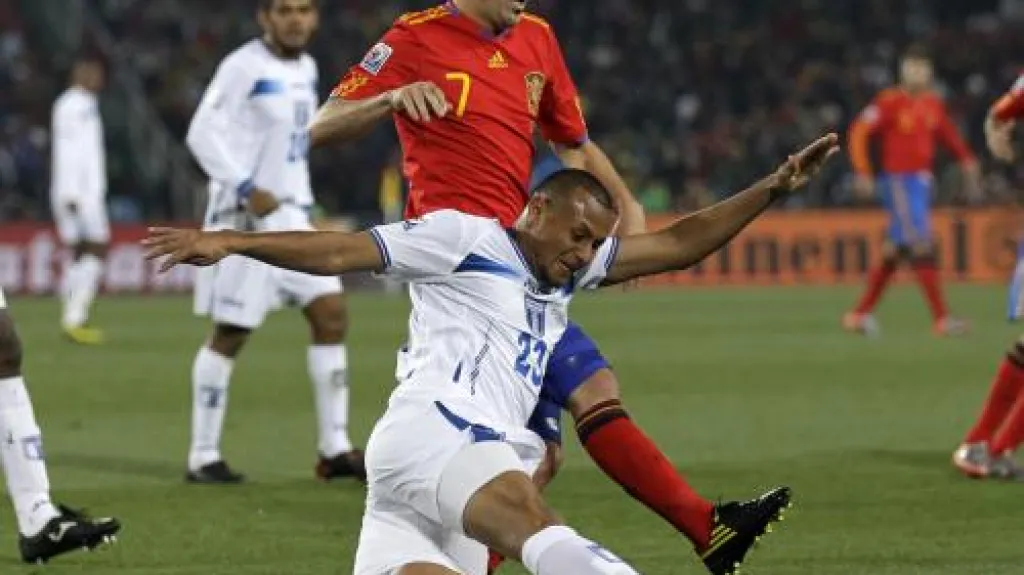 Utkání Španělsko - Honduras