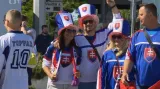 Slovenští hokejoví fanoušci vyrazili do Ostravy