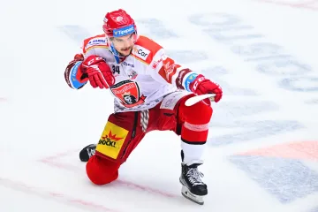 Kevin Klíma z Hradce Králové se raduje z gólu