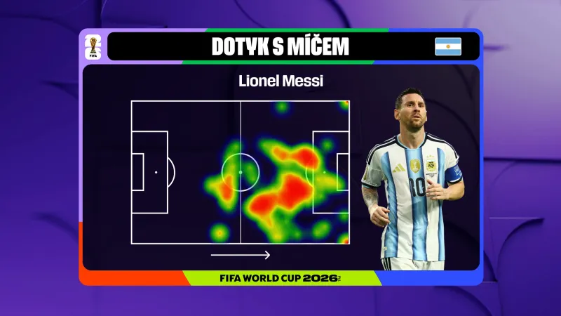 Lionel Messi a jeho dotyk s míčem proti Kapverdám