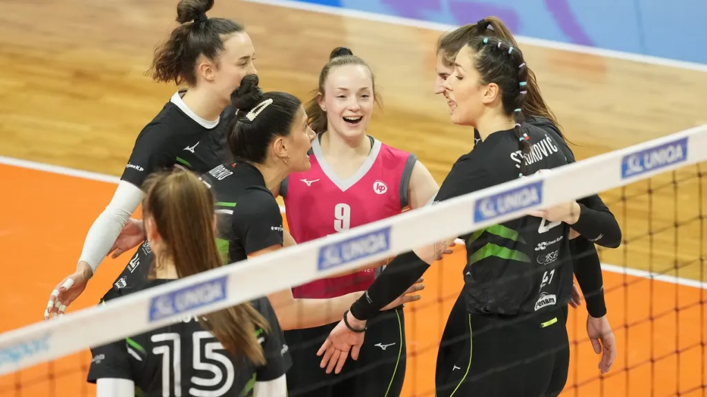 Radost volejbalistek KP Brno