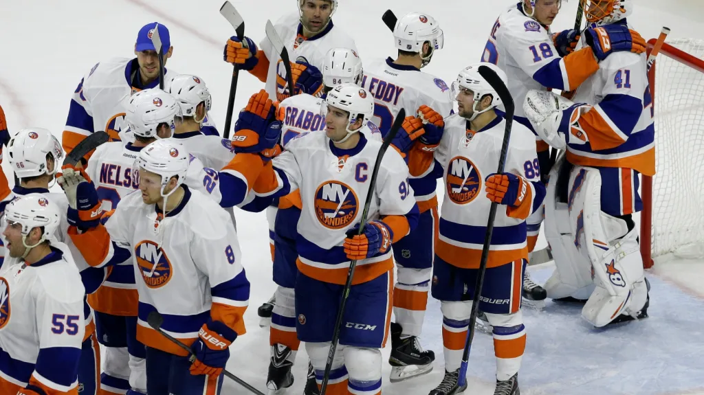 Slavící hráči New Yorku Islanders