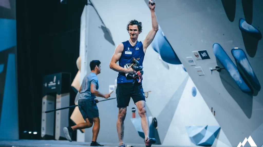 Adam Ondra na mistrovství světa v Bernu
