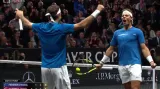 Závěr utkání Federer/Nadal – Querrey/Sock