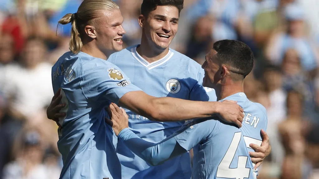 Radost fotbalistů Manchesteru City