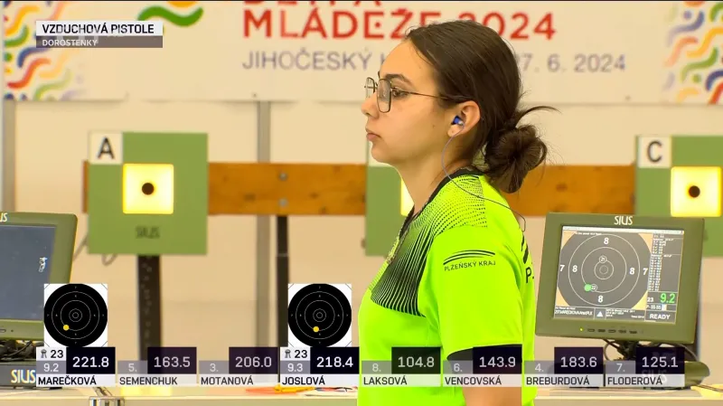 Neteř Kateřiny Emmons Aneta Marečková triumfovala na ODM ve střelbě ze vzduchové pistole