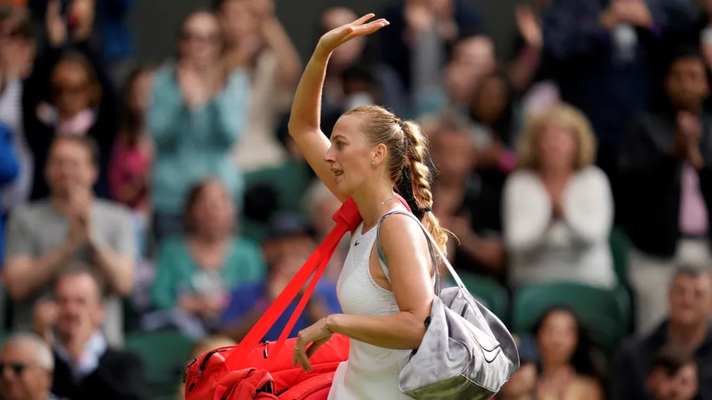 Petra Kvitová se loučí s Wimbledonem 2021