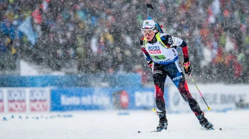 Markéta Davidová na östersundských tratích