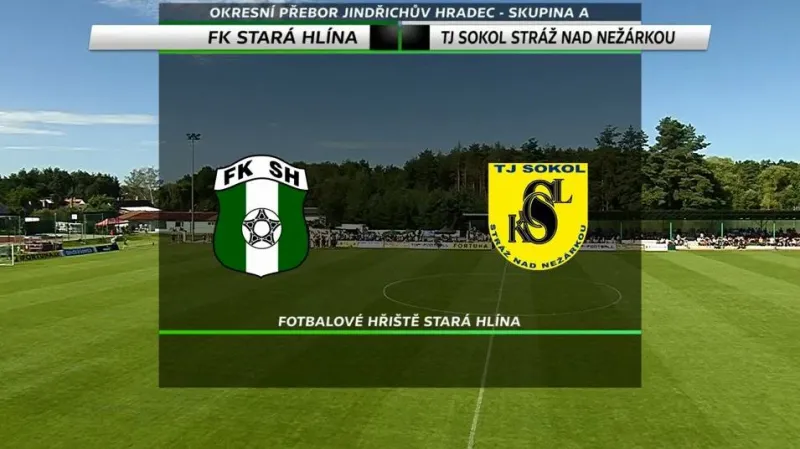 Sestřih utkání FK Stará Hlína – TJ Sokol Stráž nad Nežárkou