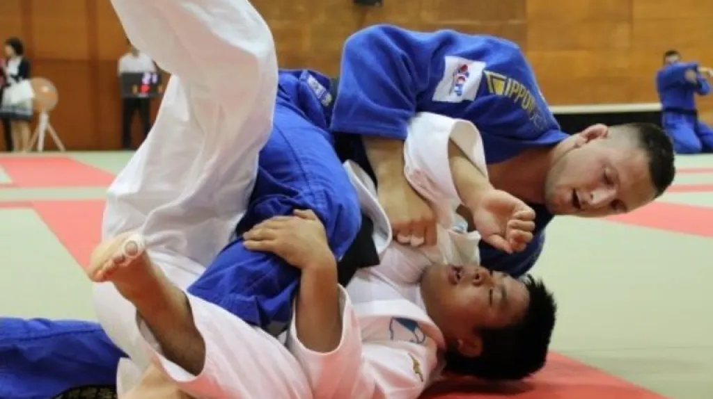 Lukáš Krpálek v zápase juda