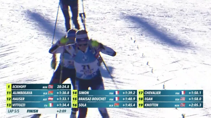 Sestřih a ohlasy stíhacího závodu biatlonistek v Hochfilzenu