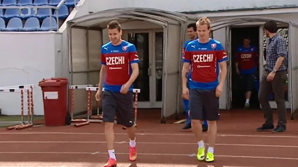 Trénink fotbalové reprezentace