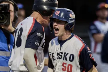 Radost baseballového reprezentanta do 23 let Šimona Klacla