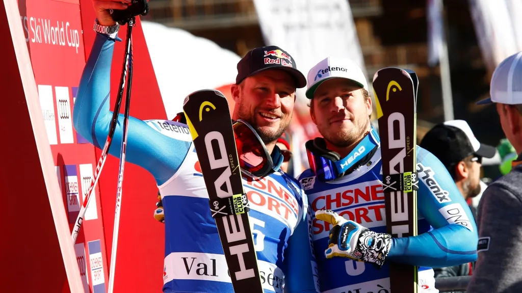 Kjetil Jansrud a Aksel Lund Svindal