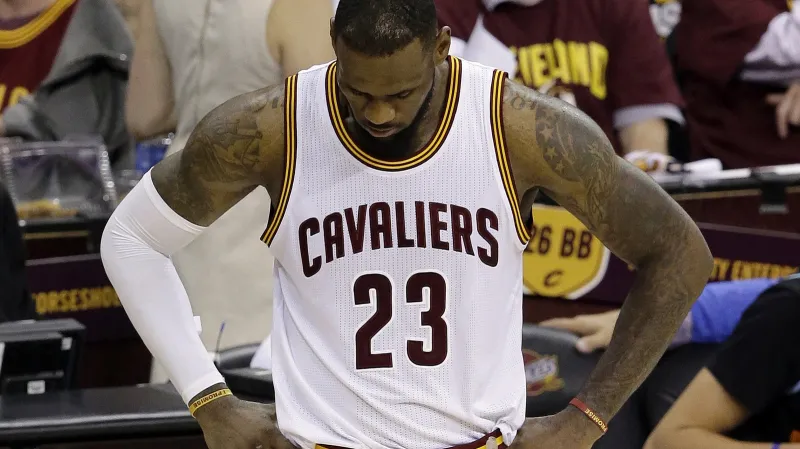 Zklamaný LeBron James
