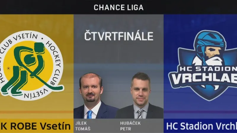 Sestřih 6. čtvrtfinále Vsetín - Vrchlabí