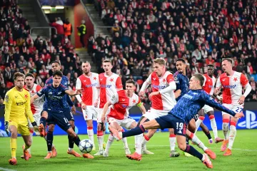 David Zima v utkání s Arsenalem