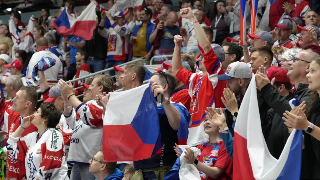 Čeští fanoušci v Rize