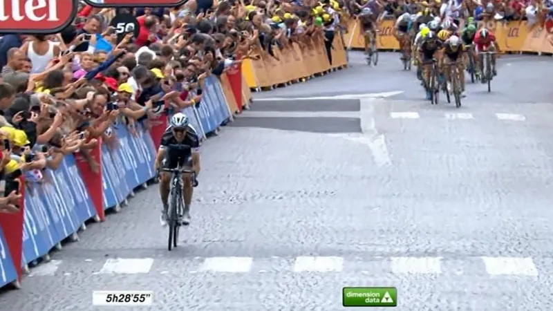 Závěr 4. etapy Tour de France