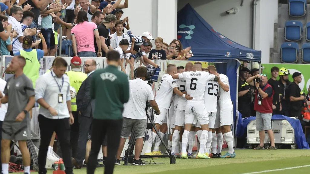 Radost fotbalistů Slovácka