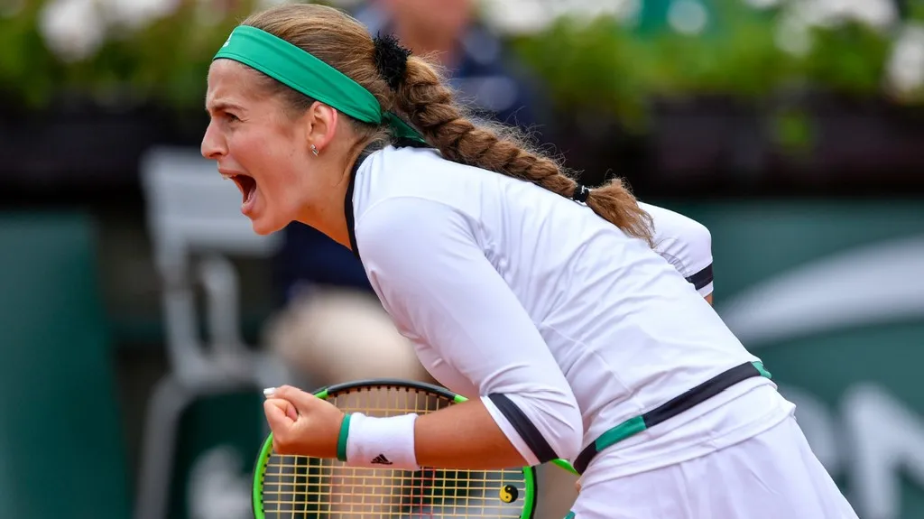 Jelena Ostapenková na French Open