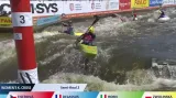 Semifinále Fišerové v kayakcrossu na SP v Praze