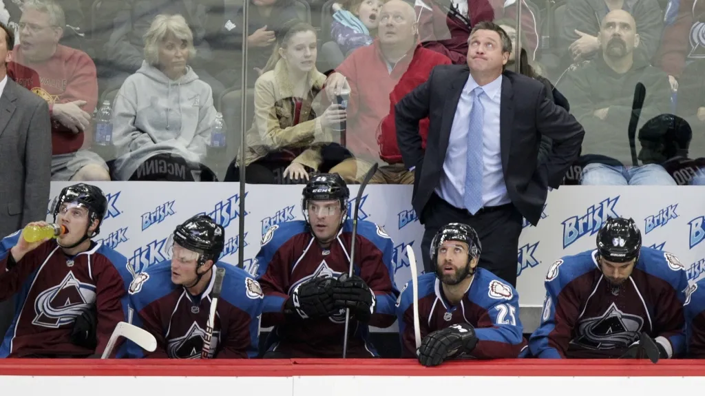 Střídačka hokejistů Colorada