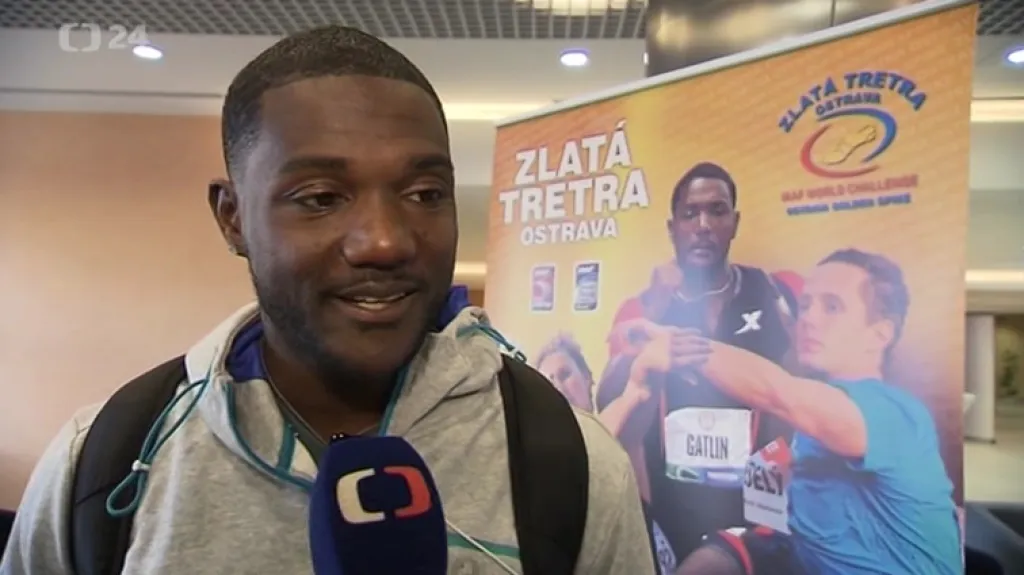 Gatlin je v Ostravě