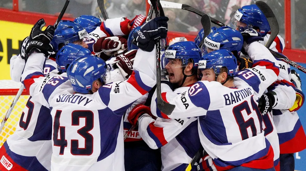 Radost slovenských hokejistů
