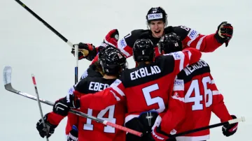 Slavící hokejisté Kanady