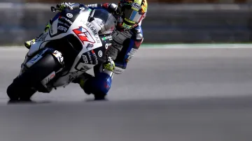 Karel Abraham na okruhu v Brně