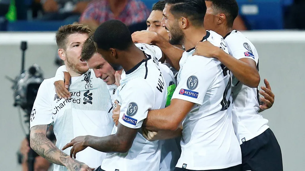 Radost fotbalistů Liverpoolu