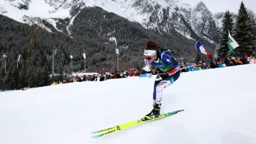 Záznam štafety biatlonistek