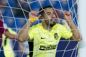 Luis Suárez v dresu Atlética Madrid