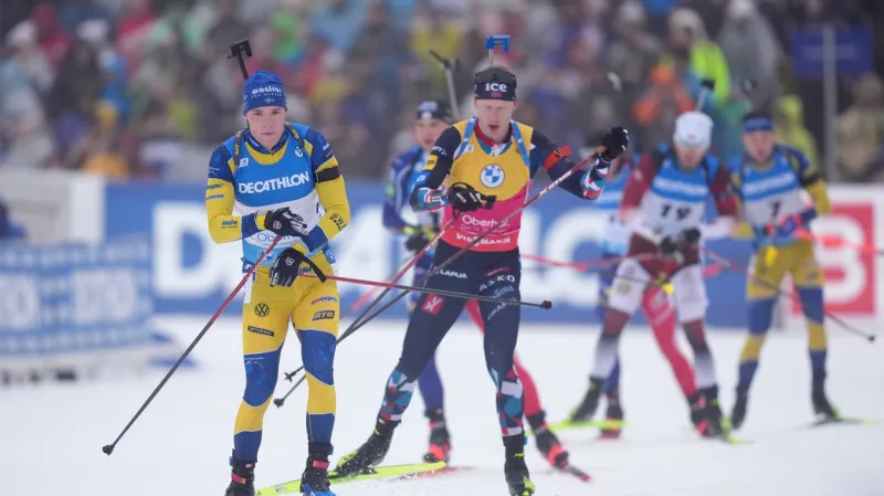 Sestřih závodu s hromadným startem mužů na MS v Oberhofu