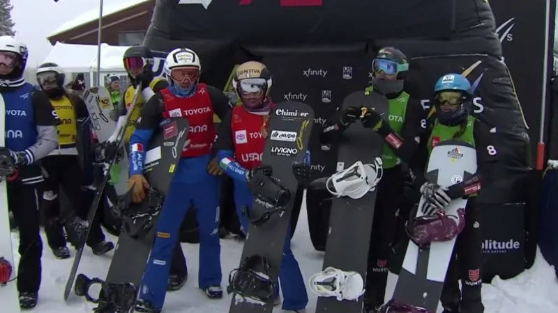 Nepovedené čtvrtfinále českých snowboardcrossařů v závodu týmů