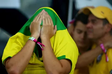 Brazilský fanoušek po debaklu