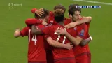Gól v utkání Bayern - Atlético: Alonso - 1:0 (31. min.)