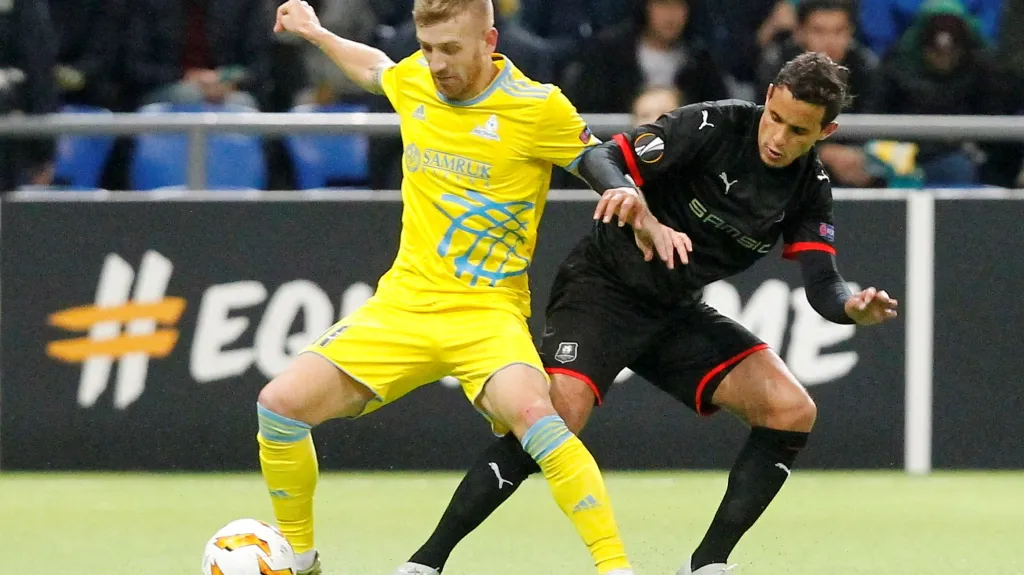 Utkání Evropské ligy Astana – Rennes