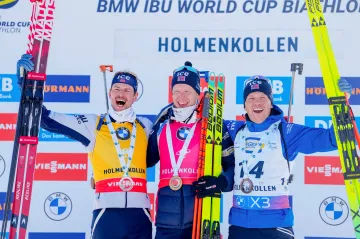 Trojitá norská radost po sprintu SP v Oslu