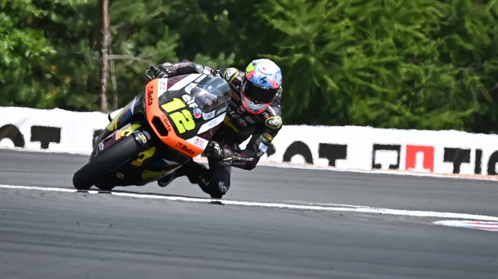 Filip Salač na trati Velké ceny v Brně