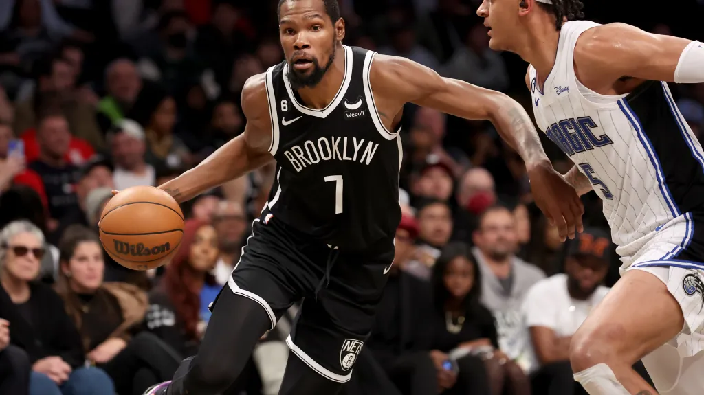 Kevin Durant z Brooklynu Nets v akci