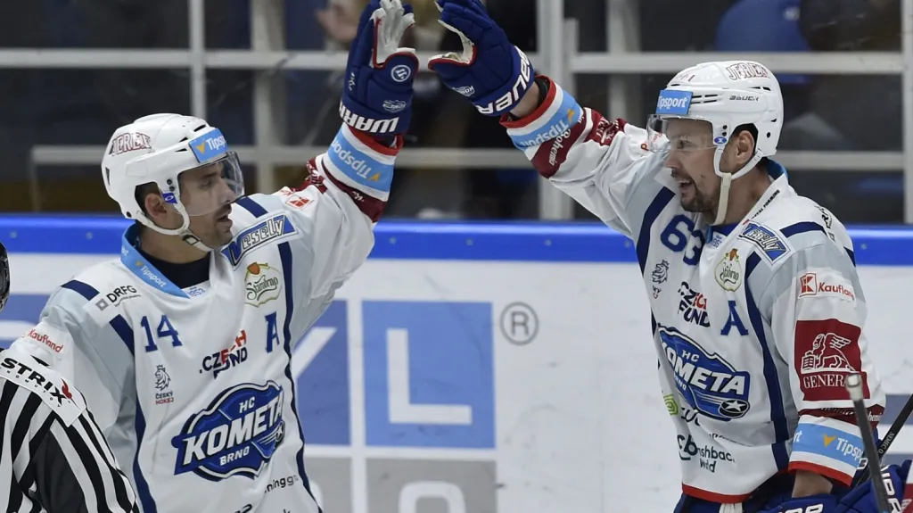 Ondřej Němec se raduje z branky